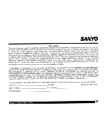 Preview for 39 page of Sanyo CRSR-10 User Manual