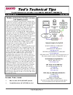 Sanyo CRWFIZSX Technical Tips preview