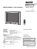 Sanyo CW21CF1 Service Manual preview