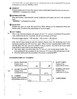 Предварительный просмотр 4 страницы Sanyo CZP 6011V Instruction Manual