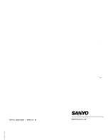 Preview for 12 page of Sanyo CZP2141TX Instruction Manual