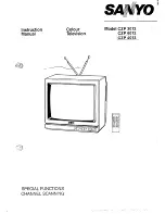 Preview for 1 page of Sanyo CZP3012 Instruction Manual