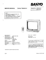 Preview for 1 page of Sanyo CZP4012 Service Manual