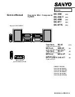 Предварительный просмотр 1 страницы Sanyo DC-077 Service Manual