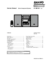 Sanyo DC-BM300 Service Manual preview