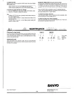 Preview for 12 page of Sanyo DC-C30 Instruction Manual