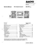 Preview for 1 page of Sanyo DC-C70 Service Manual