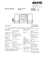 Предварительный просмотр 1 страницы Sanyo DC-D27 Service Manual