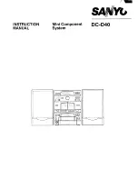 Preview for 1 page of Sanyo DC-D40 Instruction Manual