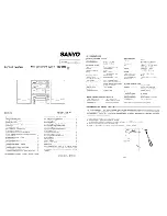 Предварительный просмотр 1 страницы Sanyo DC-D40 Service Manual