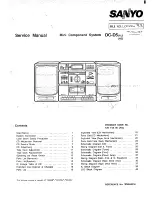 Sanyo DC-D5 Service Manual предпросмотр