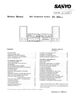 Предварительный просмотр 1 страницы Sanyo DC D60 Service Manual