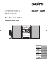 Sanyo DC-DA1400M Instruction Manual preview