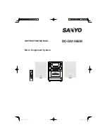 Preview for 1 page of Sanyo DC-DA1465M Instruction Manual