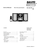 Sanyo DC-DA150 Service Manual предпросмотр