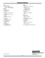 Preview for 8 page of Sanyo DC-DA2000 Instruction Manual