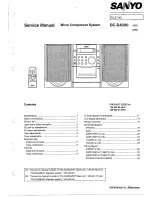 Sanyo DC-DA280 Service Manual предпросмотр