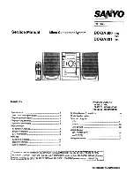 Sanyo DC-DA300 Service Manual предпросмотр