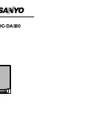 Sanyo DC-DA380 Instruction Manual preview