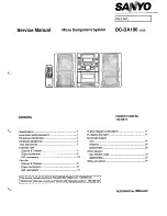 Sanyo DC-DAI 00 Service Manual предпросмотр