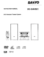 Preview for 1 page of Sanyo DC-DAV821 Instruction Manual