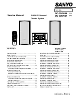 Preview for 1 page of Sanyo DC-DAV821 Service Manual