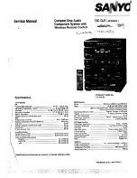 Sanyo DC DJI Service Manual предпросмотр