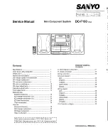 Предварительный просмотр 1 страницы Sanyo DC-F190 Service Manual