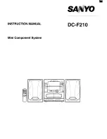 Sanyo DC-F21 Instruction Manual preview