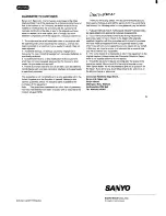 Preview for 16 page of Sanyo DC-F21 Instruction Manual