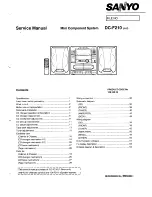 Sanyo DC-F210 Service Manual preview