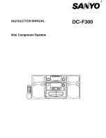 Предварительный просмотр 1 страницы Sanyo DC-F300 Instruction Manual