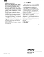 Предварительный просмотр 20 страницы Sanyo DC-F300 Instruction Manual