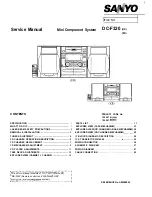 Sanyo DC-F320 Service Manual предпросмотр