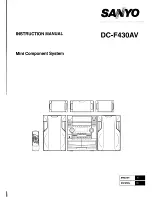 Preview for 1 page of Sanyo DC-F430AV Instruction Manual