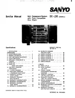 Sanyo DC-LD5 Service Manual preview