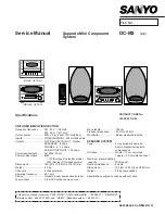 Sanyo DC-M3 Service Manual предпросмотр