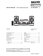 Предварительный просмотр 1 страницы Sanyo DC-MCR350M Service Manual