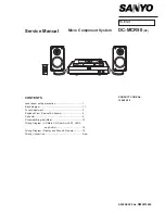 Sanyo DC-MCR50 Service Manual preview