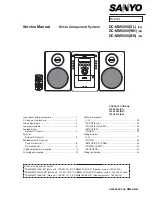 Предварительный просмотр 1 страницы Sanyo DC-MM5000 (XE) Service Manual