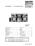 Sanyo DC-MP7500(BK)/(XE) Service Manual предпросмотр