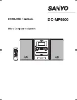 Sanyo DC-MP9500 Instruction Manual preview