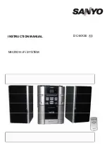 Preview for 1 page of Sanyo DC-MX30 Instruction Manual