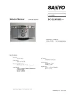 Предварительный просмотр 1 страницы Sanyo DC-SLIM3000 Service Manual