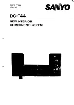 Sanyo DC-T44 Instruction Manual предпросмотр