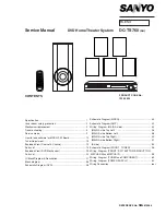 Preview for 1 page of Sanyo DC-TS760 Service Manual