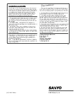 Preview for 28 page of Sanyo DC-TS780 Instruction Manual