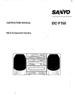 Sanyo dcf150 Instruction Manual preview