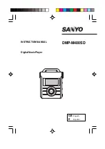 Preview for 1 page of Sanyo DMP-M400SD Instruction Manual