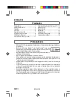 Preview for 2 page of Sanyo DMP-M400SD Instruction Manual